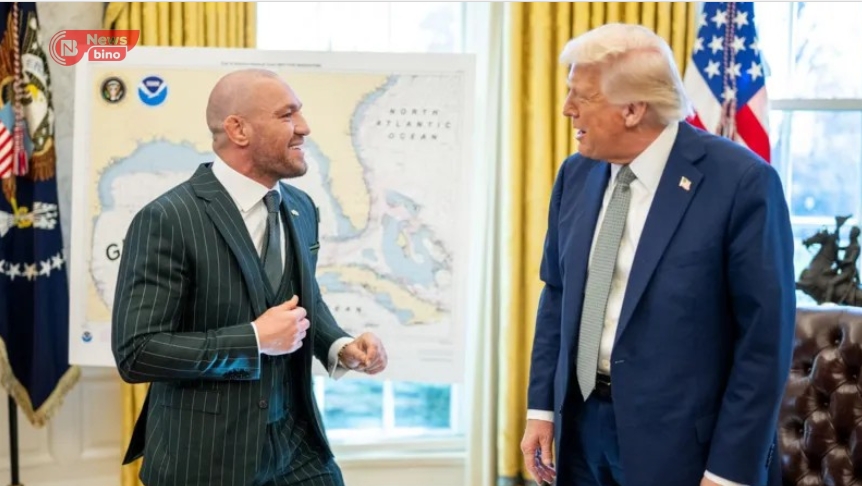 McGregor earlier described the US as Ireland's "big bro" while speaking to reporters in the West Wing