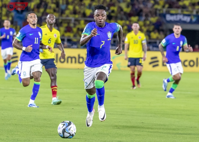 "Vini Jr. Rescues Brazil with Dramatic Late Winner Against Colombia"