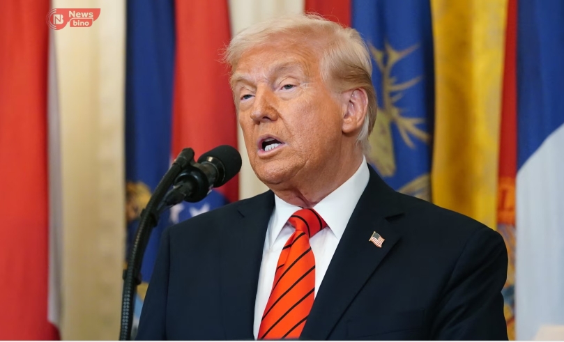 Donald Trump at the White House in Washington DC on Thursday. Photograph: Bonnie Cash/EPA