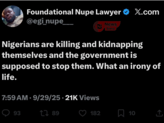 Egi Abubakar banditry tweet