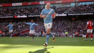 Erling Haaland scored the opener for Man City, who so nearly clinched three points.
